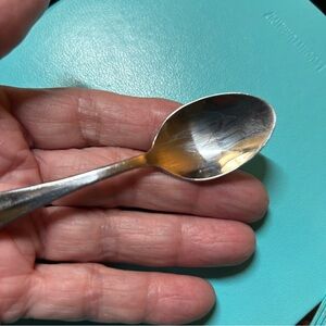 Vintage Jam/Jelly pot. Small silver spoon fits in an indentation- removable top